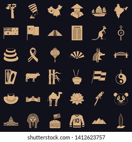 Europe icons set. Simple style of 36 europe vector icons for web for any design