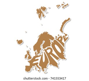 europe map alphabet