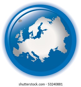 Europe map concept icon web internet vector illustration