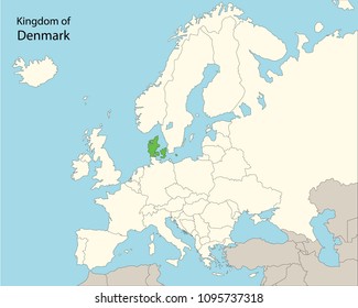 europe map, denmark