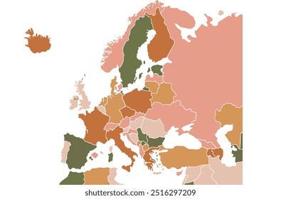 Mapa da Europa Europa Europa completa com fronteiras