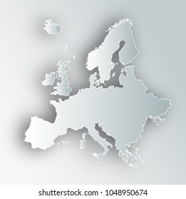 Europe Map Frame Icon
