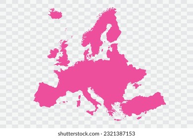 Europe Map Fuscia Color de fondo archivos de calidad png