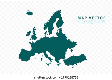 Europakarte Hoch detailliert auf weißem Hintergrund. Abstraktes Design, Vektorgrafik eps10