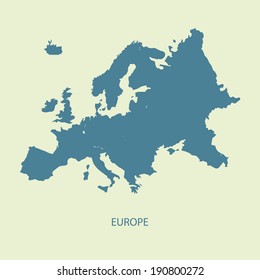 EUROPE MAP ILLUSTRATION VECTOR 