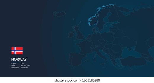 Europe map with modern shape, for background etc.