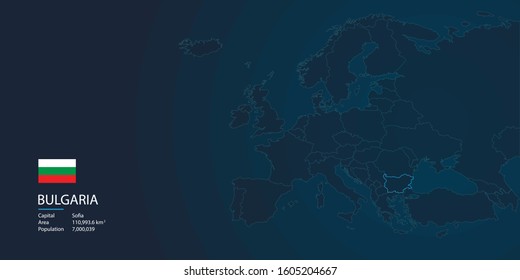 Europe map with modern shape, for background etc.