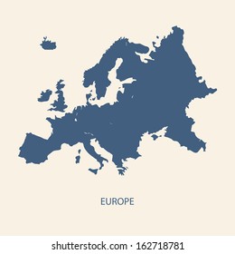 EUROPE MAP VECTOR - Shutterstock ID 162718781