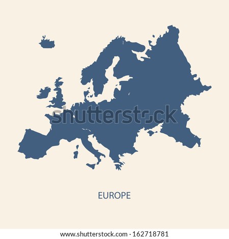 EUROPE MAP VECTOR Zdjęcia stock © 