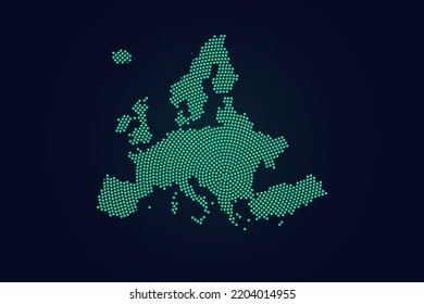 Europe Map World Map Vector Template Stock Vector (Royalty Free ...