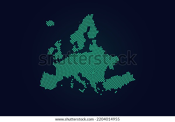 Europe Map World Map Vector Template Stock Vector (Royalty Free ...