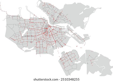 Europa Países Bajos Amsterdam Mapa con VERKEERSPROGNOSE-TRAFFIC VERKEERSLICHTEN-TRAFFIC LIGHTS