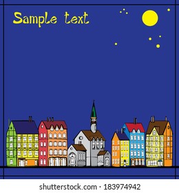 europe old houses pattern