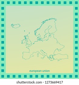 Europe outline map