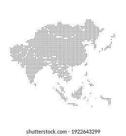 Europe pixel vector map. Square dot pixel Europe map background