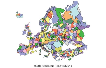 Europe political map.for website layouts, background, education, precise, customizable, Travel worldwide,earth geography, political, reports.