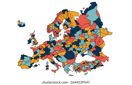 Europe political map.for website layouts, background, education, precise, customizable, Travel worldwide,earth geography, political, reports.