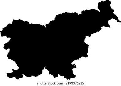Eslovenia de Europa
mapa del vector del mapa.Estilo minimalista dibujado a mano.