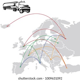 EUROPE TRANSPORTATION , VECTOR
