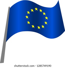 Europe Union Flag - Vector Illustration 