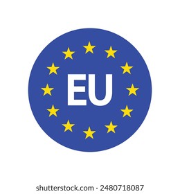 europe union logo circle vector illustration