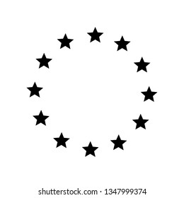 Europe union star icon. Vector