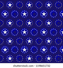 Europe union theme pattern with stars