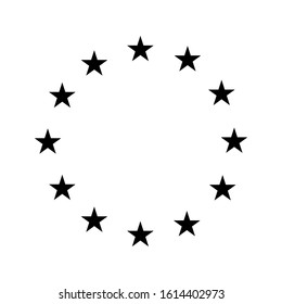 Europe union vector  star icon. European union flag symbol. Euro icon vector. EPS 10