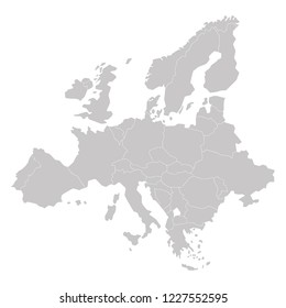 Europe vector map