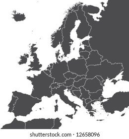 europe vector map