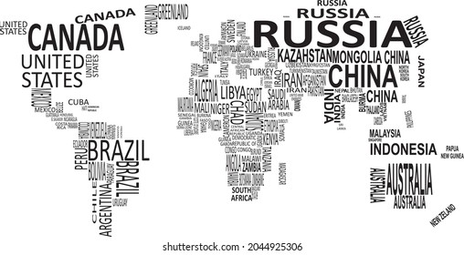 
Europe, world map. Vector graphics.