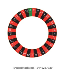Europeaan roulette illustrator numbers for play or gamble