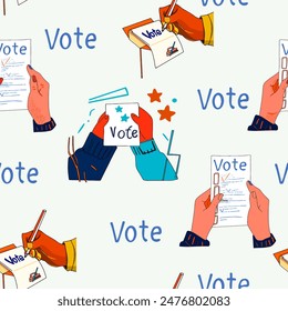 European box. Pattern Vector illustration of elections. Presidential election isolated logo, icon, opening