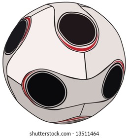 European championship 2008 soccer ball (Vector)