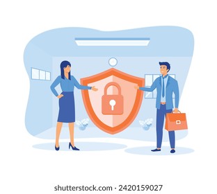 The European Commission strengthens and unifies personal data protection. control over their personal data vectors. flat vector modern illustration 