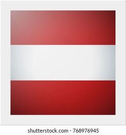 European country flag collection with photo of Austria flag , vector , illustration