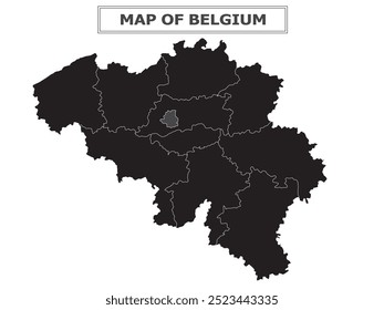 European Country Geography Political map. Political map of country with capital, province or state capital, major cities and town.