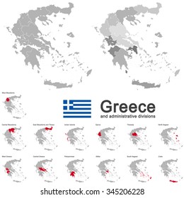 european country Greece and administrative divisions