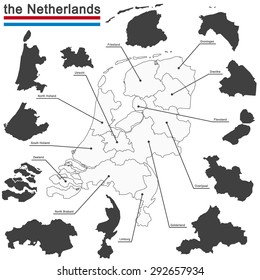 european country the netherlands and all provinces