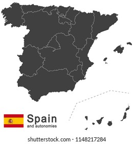 european country Spain and autonomies in details