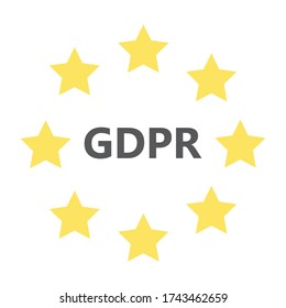 European Data Security Concept. Vector illustration.