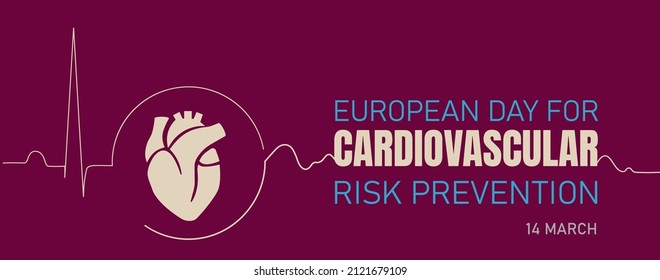 European Day For Cardiovascular Risk Prevention.vector Illustration.