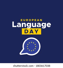 European Day Of Language Vector Design Illustration