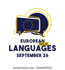 Día Europeo de las Lenguas. 26 de septiembre. Eps 10.