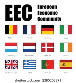 European economic community members (EEC), flag members