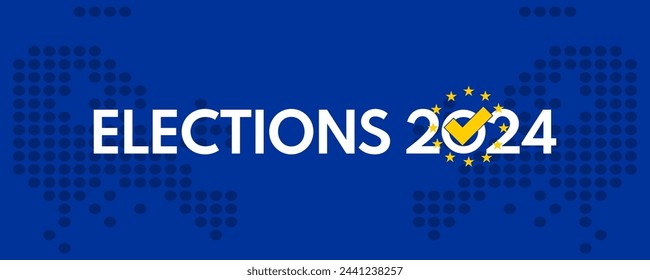 european elections 2024 vector poster