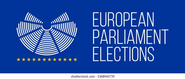 european elections 23-26 may 2019 vector poster