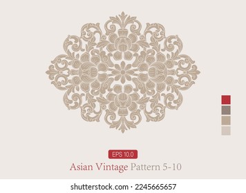 
European embossed decorative pattern. Pattern flower carving. Beautiful hand drawn vector lines. Beautiful flower art engraving pattern. Stone carving, wood carving, brick carving.