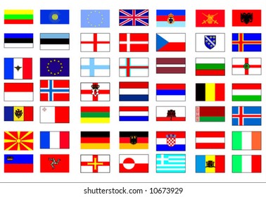 european flags