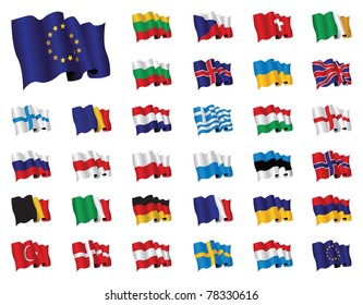 european flags